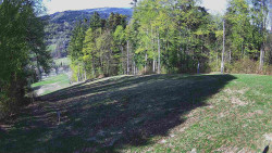 Prostřední část sjezdovky a snowpark