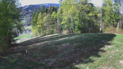 Prostřední část sjezdovky a snowpark