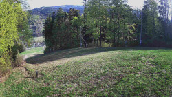 Prostřední část sjezdovky a snowpark