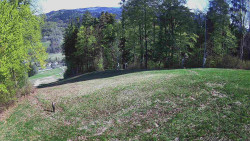 Prostřední část sjezdovky a snowpark