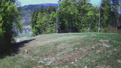 Prostřední část sjezdovky a snowpark