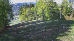 Prostřední část sjezdovky a snowpark