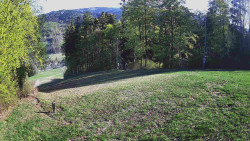 Prostřední část sjezdovky a snowpark