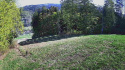 Prostřední část sjezdovky a snowpark