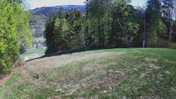 Prostřední část sjezdovky a snowpark