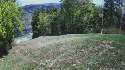 Prostřední část sjezdovky a snowpark