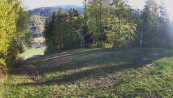 Prostřední část sjezdovky a snowpark