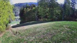 Prostřední část sjezdovky a snowpark