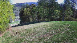 Prostřední část sjezdovky a snowpark