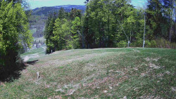 Prostřední část sjezdovky a snowpark
