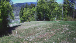 Prostřední část sjezdovky a snowpark