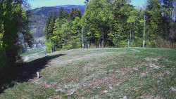 Prostřední část sjezdovky a snowpark
