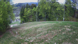 Prostřední část sjezdovky a snowpark