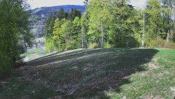 Prostřední část sjezdovky a snowpark