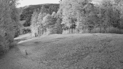 Prostřední část sjezdovky a snowpark