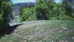 Prostřední část sjezdovky a snowpark
