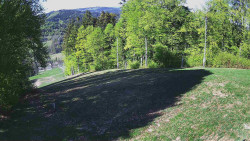 Prostřední část sjezdovky a snowpark