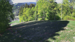 Prostřední část sjezdovky a snowpark