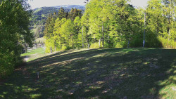 Prostřední část sjezdovky a snowpark
