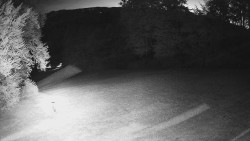 Prostřední část sjezdovky a snowpark
