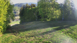 Prostřední část sjezdovky a snowpark