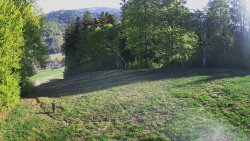Prostřední část sjezdovky a snowpark