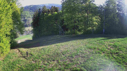 Prostřední část sjezdovky a snowpark