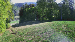 Prostřední část sjezdovky a snowpark