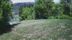Prostřední část sjezdovky a snowpark