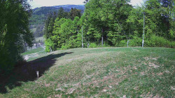Prostřední část sjezdovky a snowpark