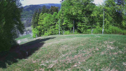 Prostřední část sjezdovky a snowpark