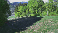Prostřední část sjezdovky a snowpark