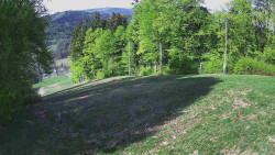 Prostřední část sjezdovky a snowpark