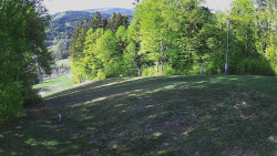 Prostřední část sjezdovky a snowpark