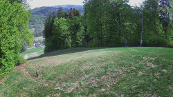 Prostřední část sjezdovky a snowpark