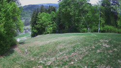 Prostřední část sjezdovky a snowpark
