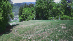 Prostřední část sjezdovky a snowpark