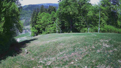 Prostřední část sjezdovky a snowpark