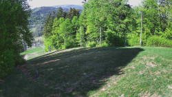 Prostřední část sjezdovky a snowpark