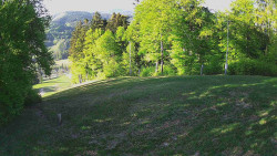Prostřední část sjezdovky a snowpark