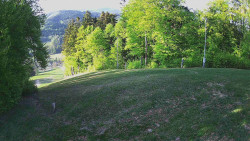 Prostřední část sjezdovky a snowpark