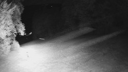Prostřední část sjezdovky a snowpark