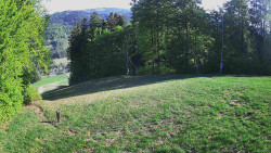 Prostřední část sjezdovky a snowpark