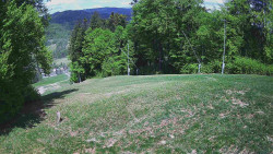 Prostřední část sjezdovky a snowpark