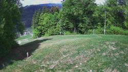 Prostřední část sjezdovky a snowpark