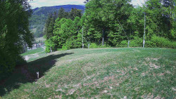 Prostřední část sjezdovky a snowpark