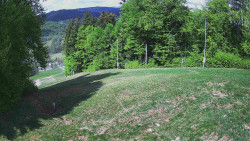 Prostřední část sjezdovky a snowpark