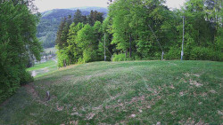 Prostřední část sjezdovky a snowpark