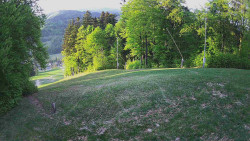 Prostřední část sjezdovky a snowpark