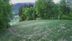 Prostřední část sjezdovky a snowpark